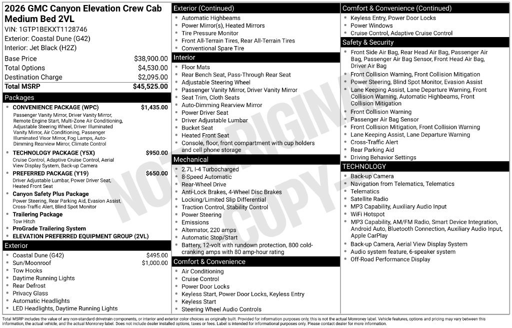 2026 GMC Canyon Elevation - Photo 29