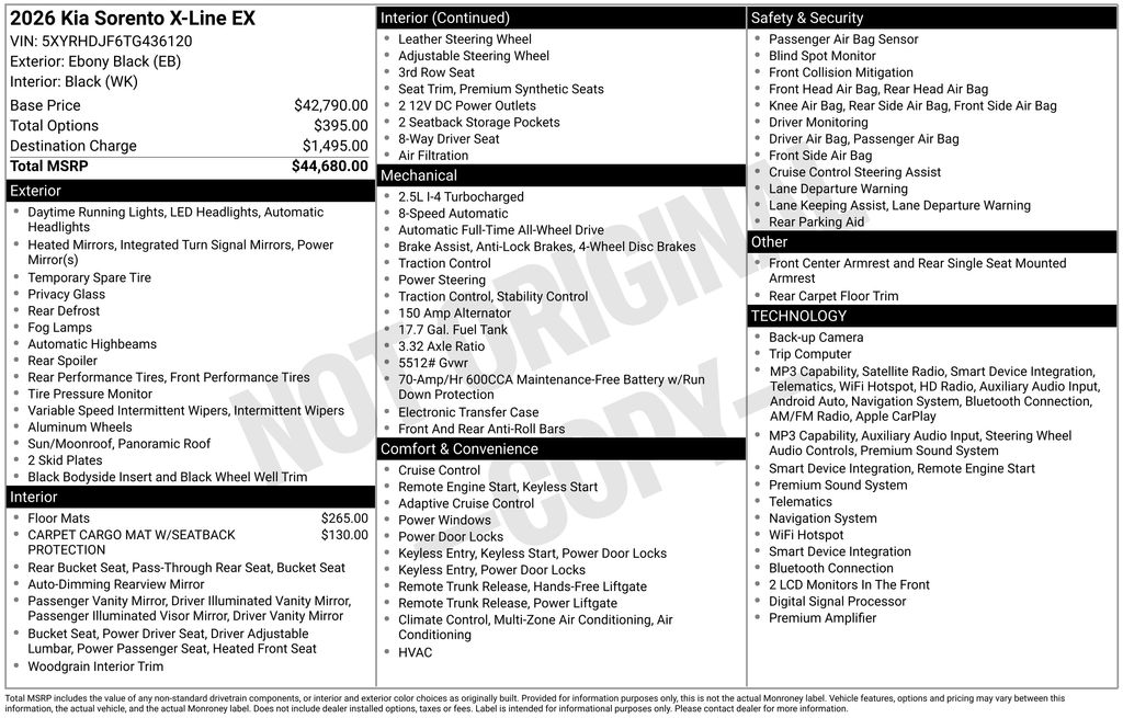 2026 Kia Sorento X-Line EX - Photo 33