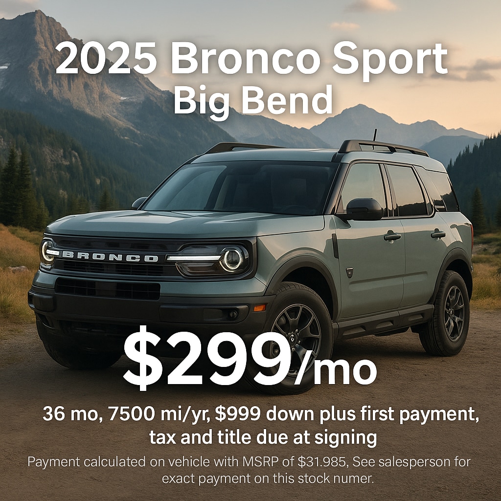 New 2025 Ford Bronco Sport Big Bend SUV