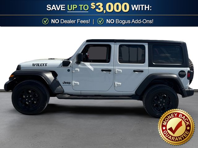 Used 2023 Jeep Wrangler 4xe Willys 4XE with VIN 1C4JJXN65PW641319 for sale in Prattville, AL