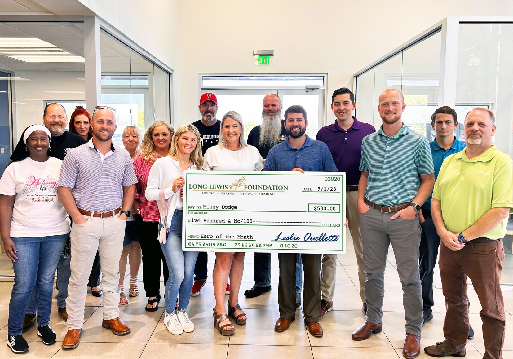 LongLewis Hero of the Month Award LongLewis of the River Region