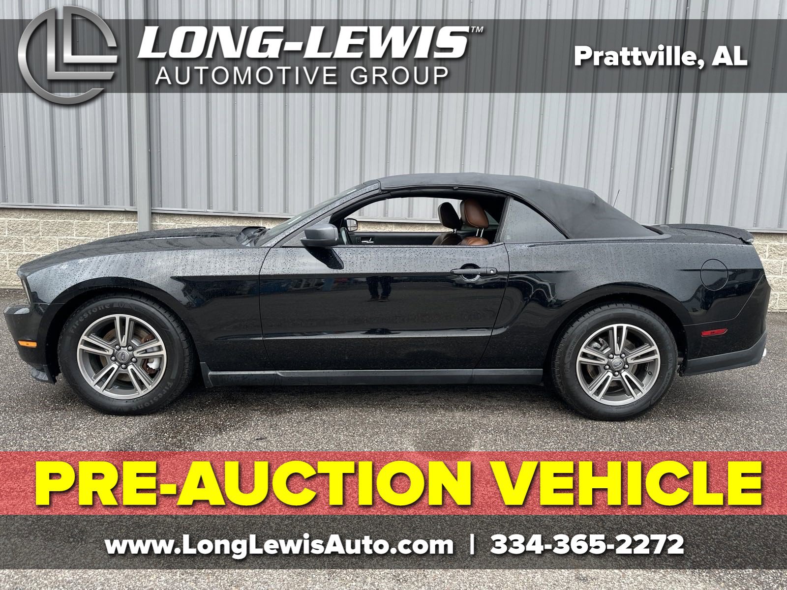 Used 2012 Ford Mustang V6 with VIN 1ZVBP8EM9C5203293 for sale in Prattville, AL