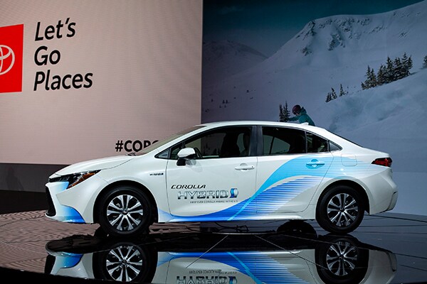LA Auto Show 2020 Corolla Hybrid Sedan