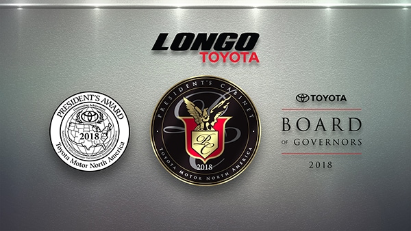 Longo Clean Sweeps 2018 Toyota Manufacturer Awards