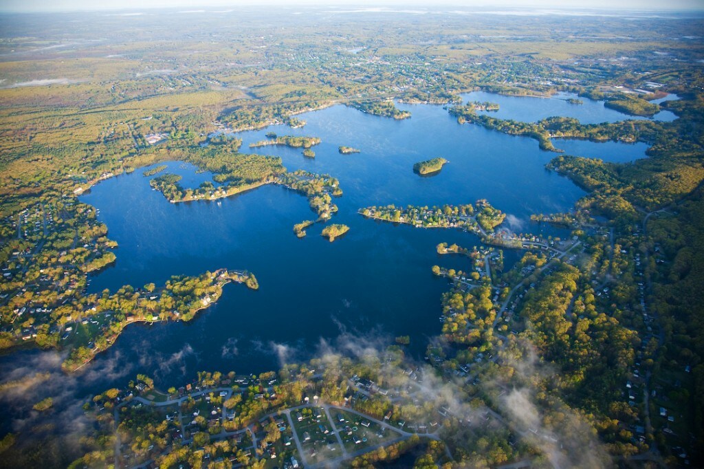 An ariel view of the National heritage corridor in Connecticut and massachusetes