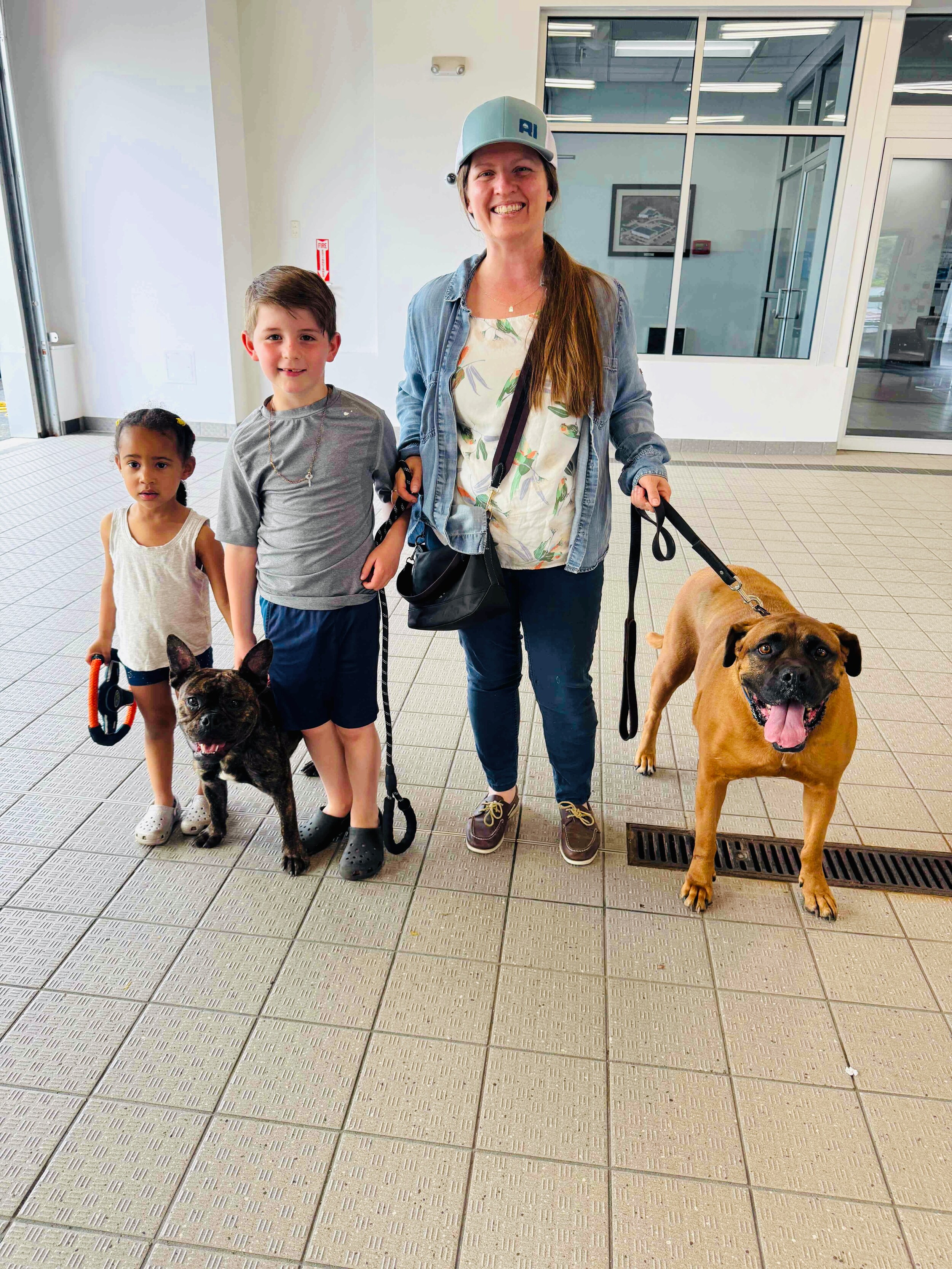 a picture of Sebatian with his new family.