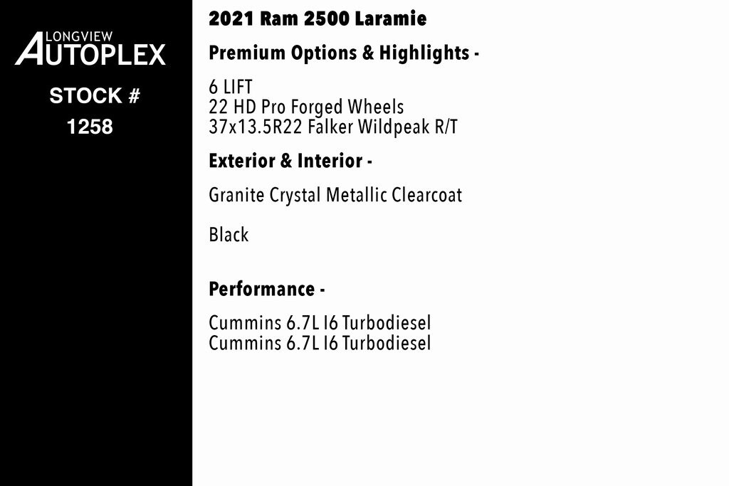 Used 2021 Ram 2500 Laramie Truck