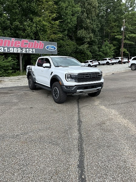 White 2025 Ford Ranger Pickup Truck Four-Wheel Drive Automatic