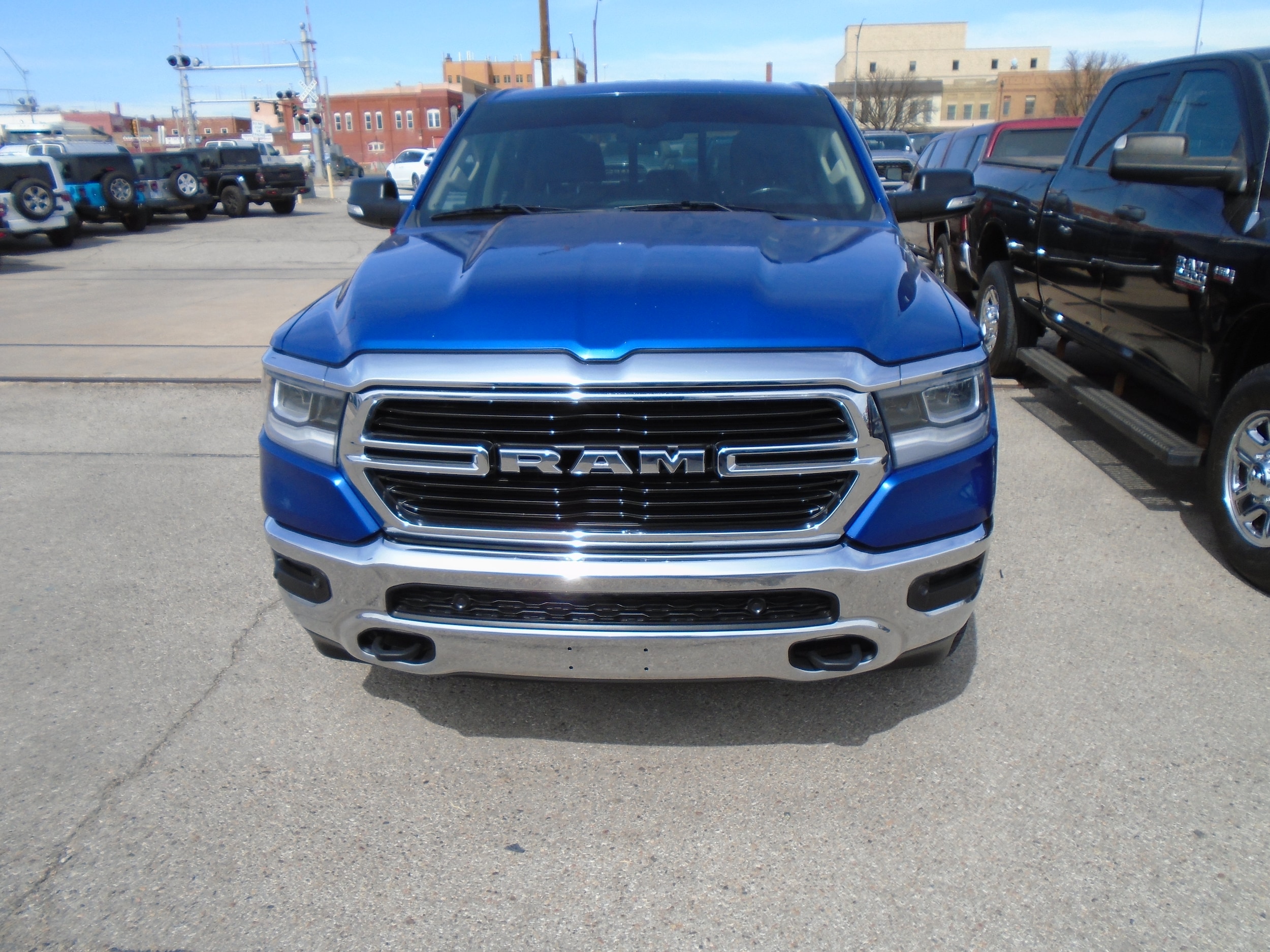 Used 2019 RAM Ram 1500 Pickup Big Horn/Lone Star with VIN 1C6SRFFT1KN627791 for sale in Dodge City, KS