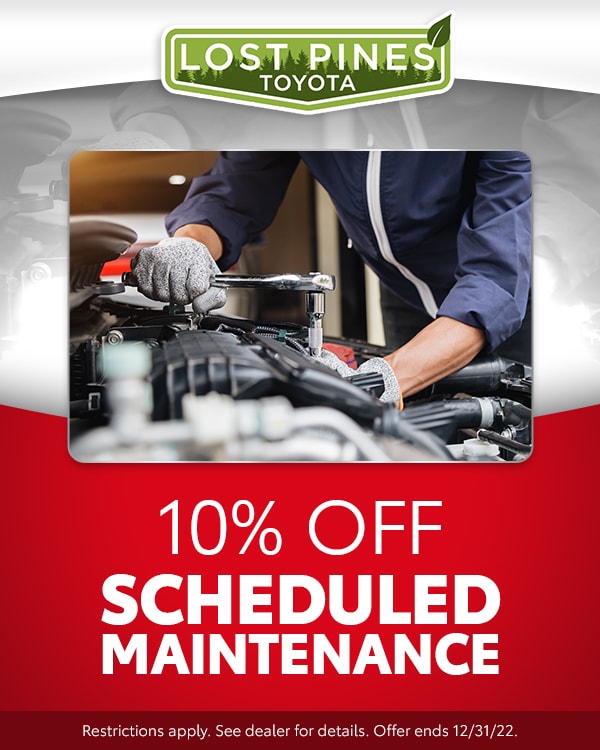 10% OFF Scheduled Maintenance