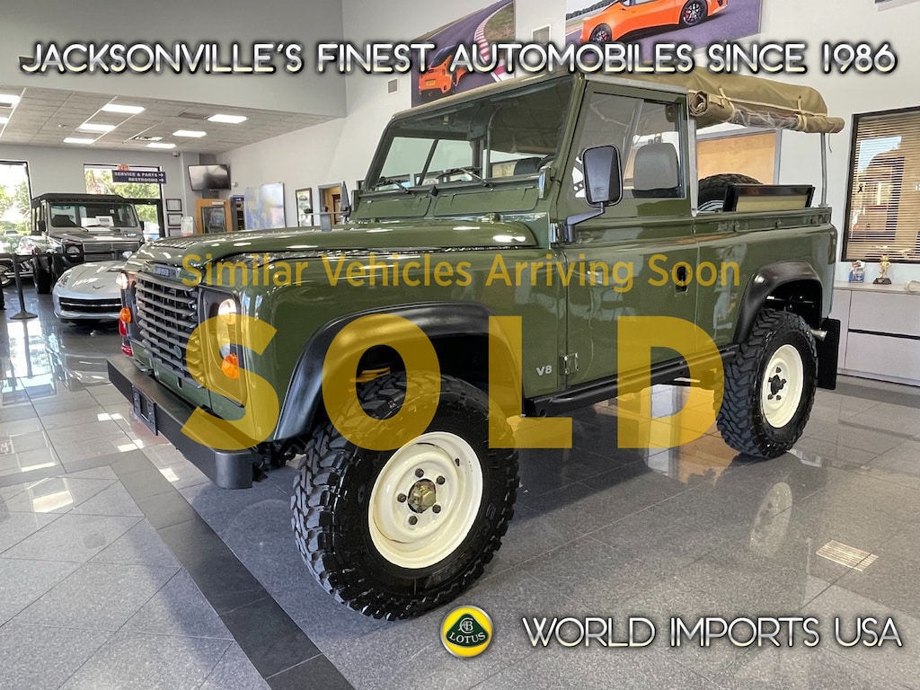 Certified 1990 Land Rover Defender 90 3-Door Soft TOP V8 - (Collector Series) Convertible