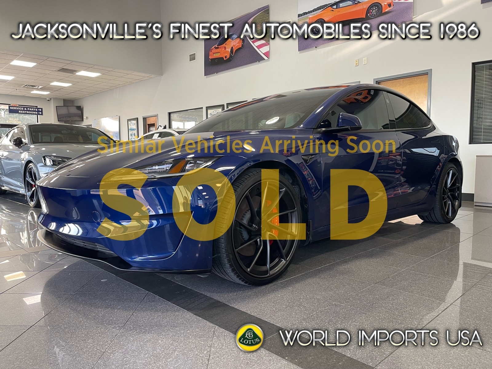 Certified 2025 Tesla Model 3 Performance with VIN 5YJ3E1ET7SF013730 for sale in Jacksonville, FL