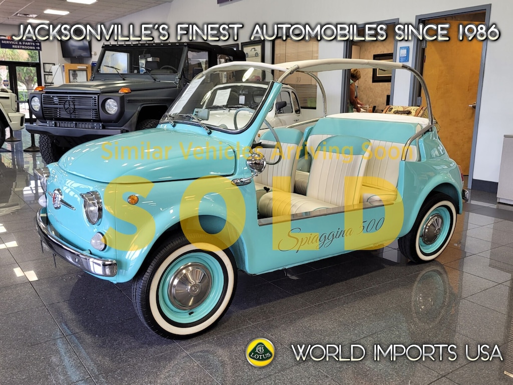 Certified 1969 FIAT 500 Jolly - (Restored Collector Series) Convertible