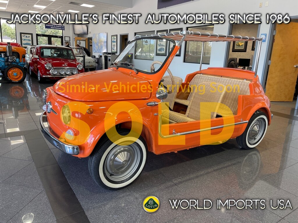 Certified 1971 FIAT 500 Jolly - (Restored Collector Series) Convertible