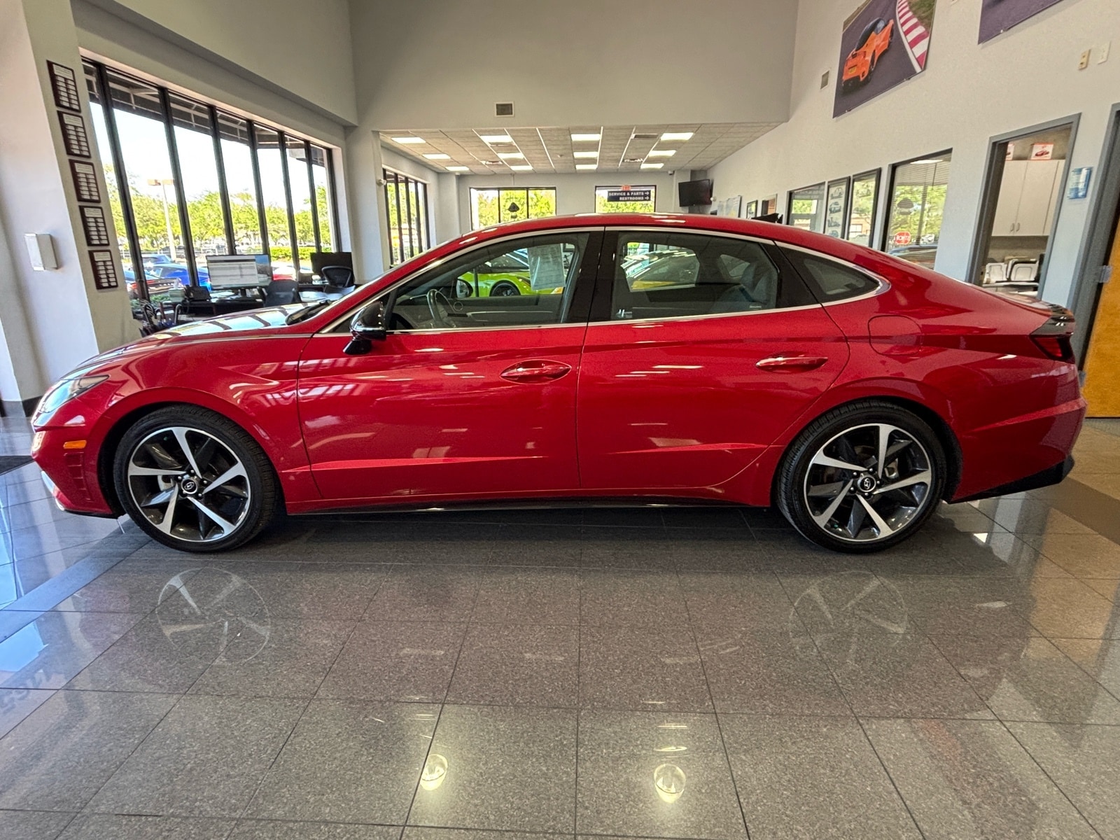 Certified 2021 Hyundai Sonata SEL Plus with VIN 5NPEJ4J28MH107574 for sale in Jacksonville, FL
