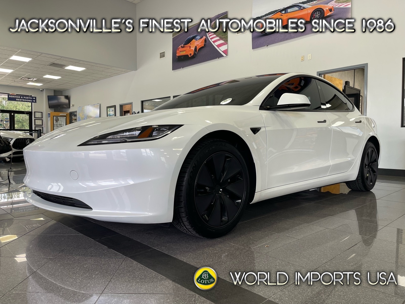 Certified 2025 Tesla Model 3 Long Range with VIN 5YJ3E1EB4SF914691 for sale in Jacksonville, FL