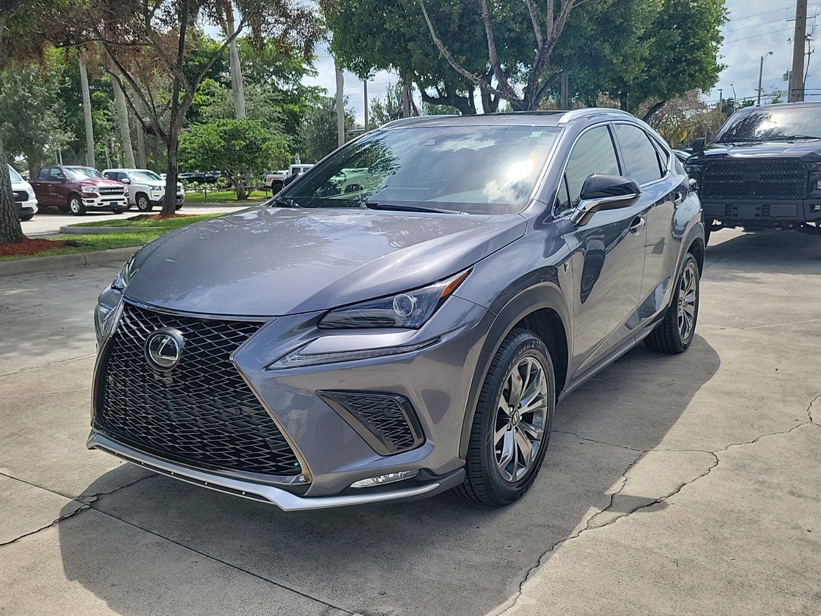 Used 2021 Lexus NX 300 F SPORT with VIN JTJSARBZ4M2181262 for sale in Coconut Creek, FL