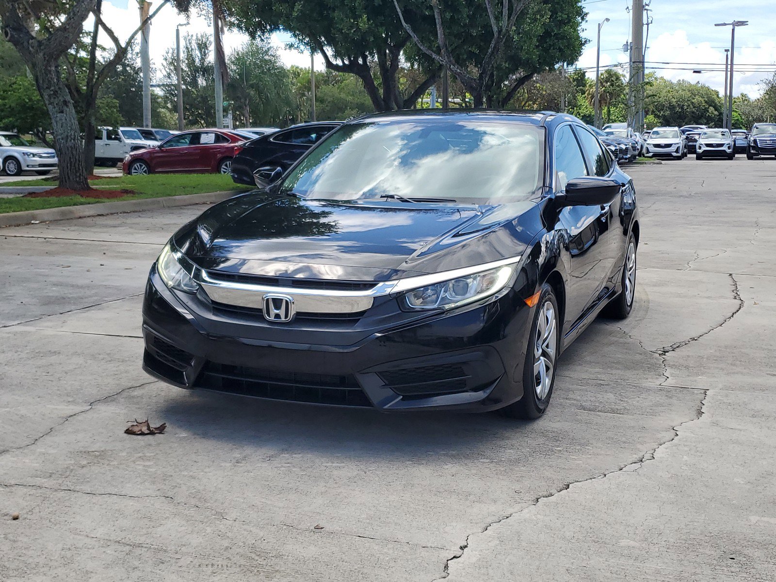 Used 2018 Honda Civic LX with VIN 19XFC2F51JE027183 for sale in Coconut Creek, FL