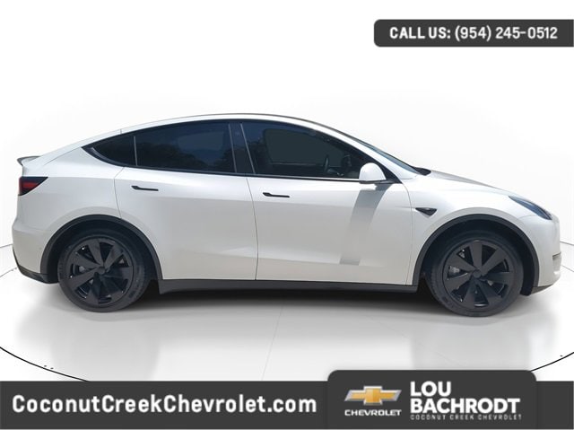 Used 2021 Tesla Model Y Long Range with VIN 5YJYGAEE7MF145665 for sale in Coconut Creek, FL