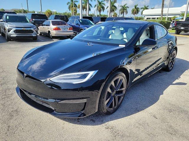 Used 2022 Tesla Model S Plaid with VIN 5YJSA1E68NF459892 for sale in Pompano Beach, FL