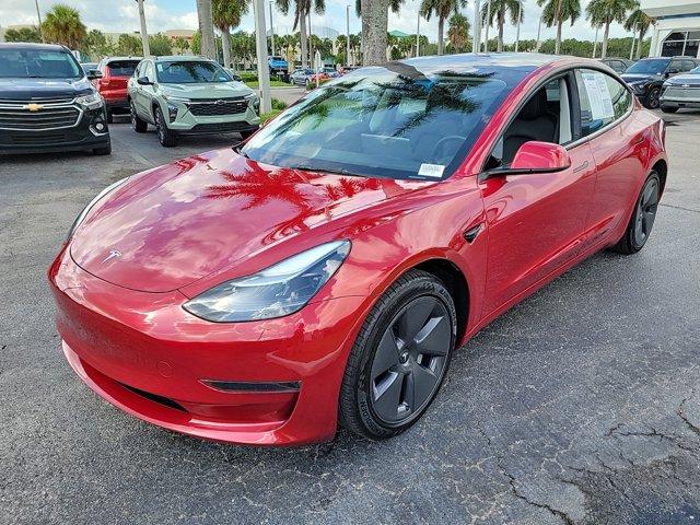 Used 2023 Tesla Model 3 Base with VIN 5YJ3E1EA8PF452621 for sale in Pompano Beach, FL