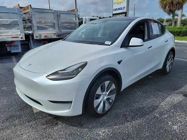 Used 2021 Tesla Model Y Long Range with VIN 5YJYGDEE3MF207595 for sale in Pompano Beach, FL