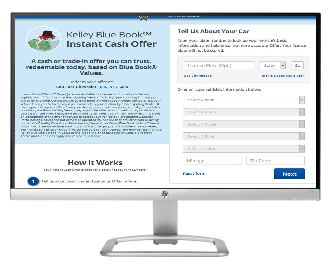 Kbb Com Instant Cash Offer Lou Fusz