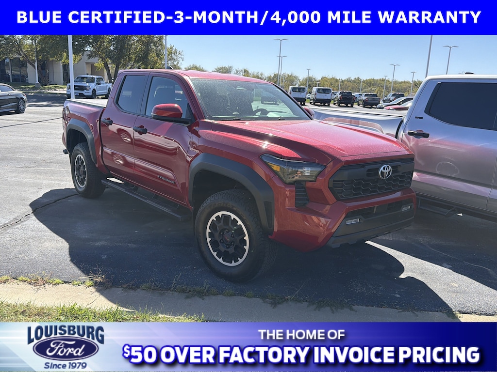 Certified 2024 Toyota Tacoma Crew Cab TRD Off-Road 4X4 CREW CAB PICKUP