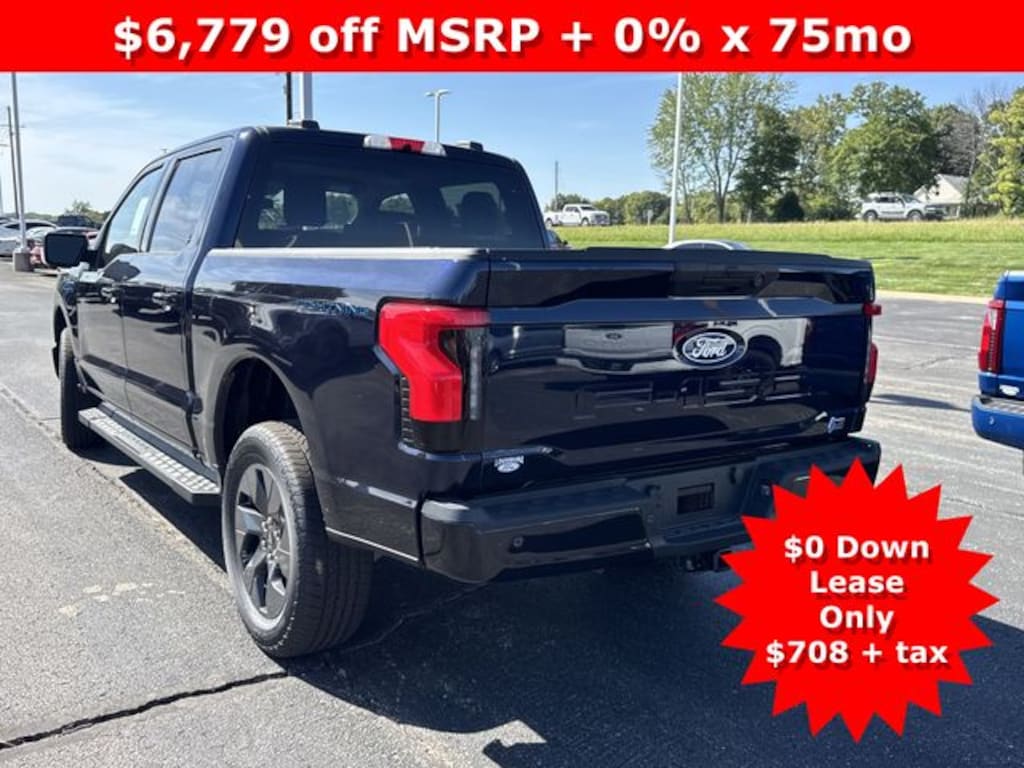 New 2025 Ford F-150 Lightning Flash Extended Range Battery 4x4 Truck