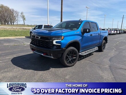 Featured used 2022 Chevrolet Silverado 1500 Crew Cab ZR2 4x4 Truck for Sale in Louisburg, KS