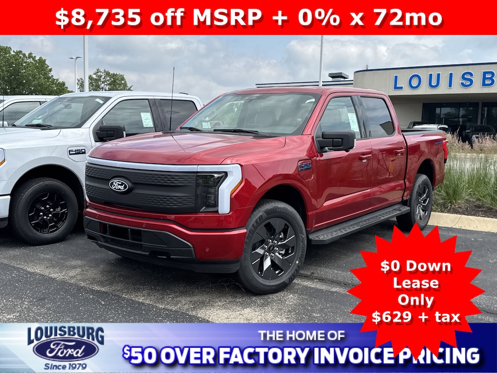 New 2025 Ford F-150 Lightning Flash Extended Range Battery 4x4 Truck