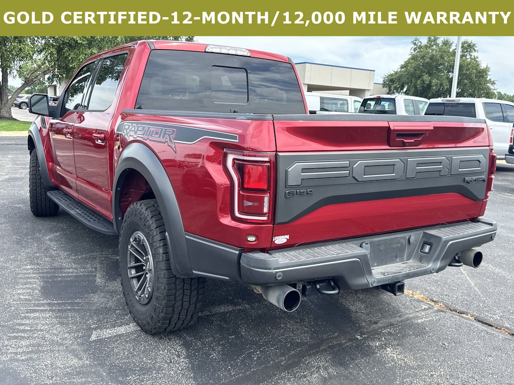 Certified 2020 Ford F-150 Supercrew Raptor 4x4 CREW CAB SHORT BED TRUCK
