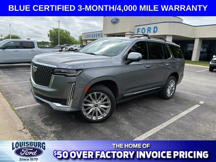 Featured used 2021 Cadillac Escalade Premium Luxury 4x4 SUV for Sale in Louisburg, KS