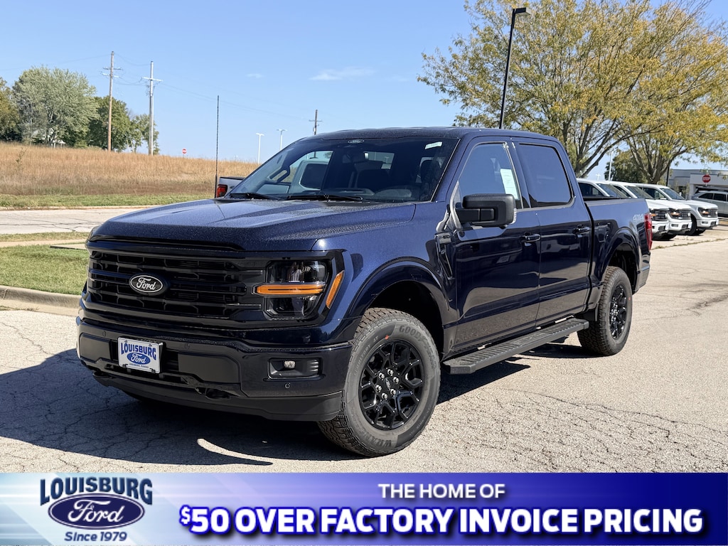 New 2025 Ford F-150 Supercrew XLT Black Pkg 4x4 Truck