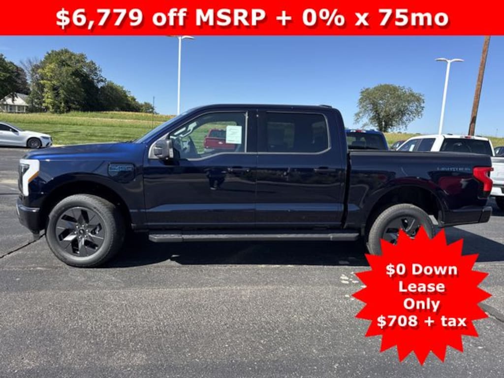 New 2025 Ford F-150 Lightning Flash Extended Range Battery 4x4 Truck