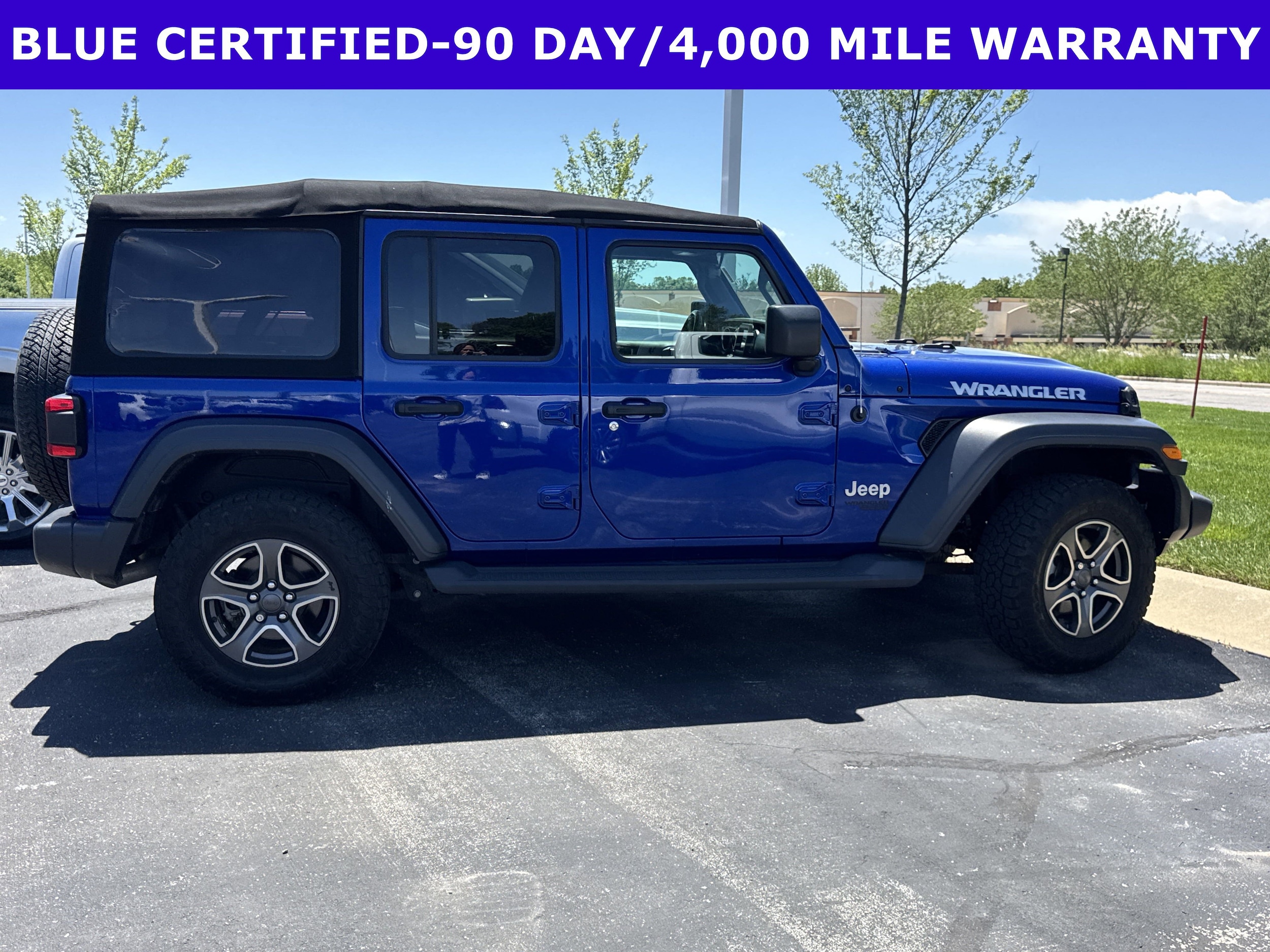 Certified 2018 Jeep All-New Wrangler Unlimited Sport S with VIN 1C4HJXDG4JW273845 for sale in Kansas City