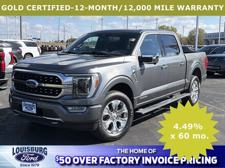 Featured used 2022 Ford F-150 Platinum Truck for Sale in Louisburg, KS