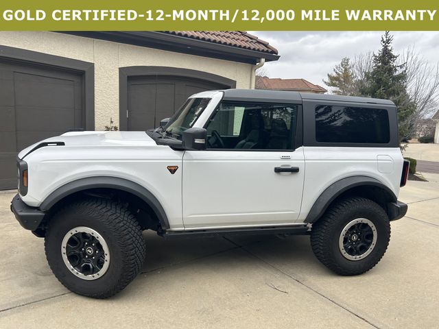 Used 2022 Ford Bronco 2-Door Badlands with VIN 1FMDE5CP2NLB83394 for sale in Kansas City