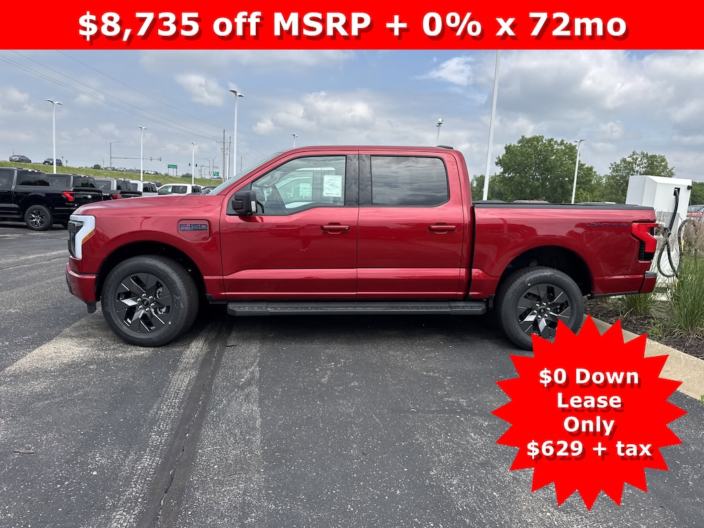New 2025 Ford F-150 Lightning Flash Extended Range Battery 4x4 Truck