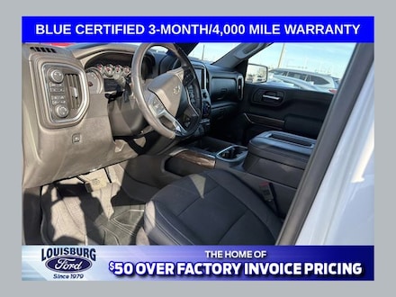 Featured used 2019 Chevrolet Silverado 1500 Crew Cab LT Trail Boss Truck for Sale in Louisburg, KS