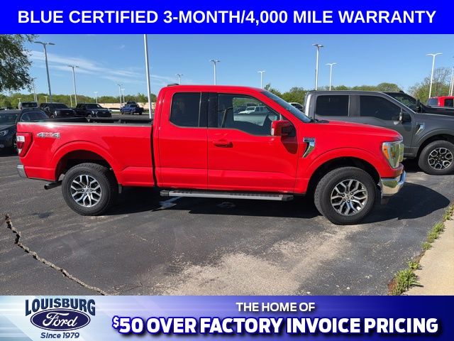 Certified 2022 Ford F-150 Lariat with VIN 1FTEX1EPXNKE38209 for sale in Kansas City