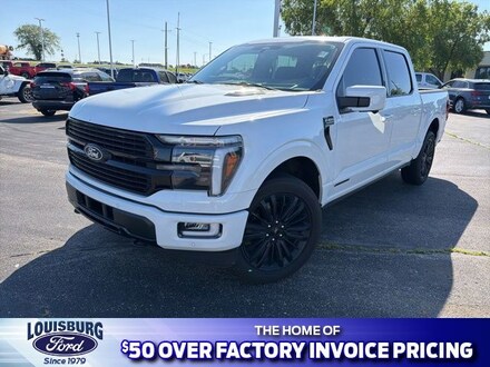 Featured used 2024 Ford F-150 Supercrew Platinum 4x4 Truck for Sale in Louisburg, KS