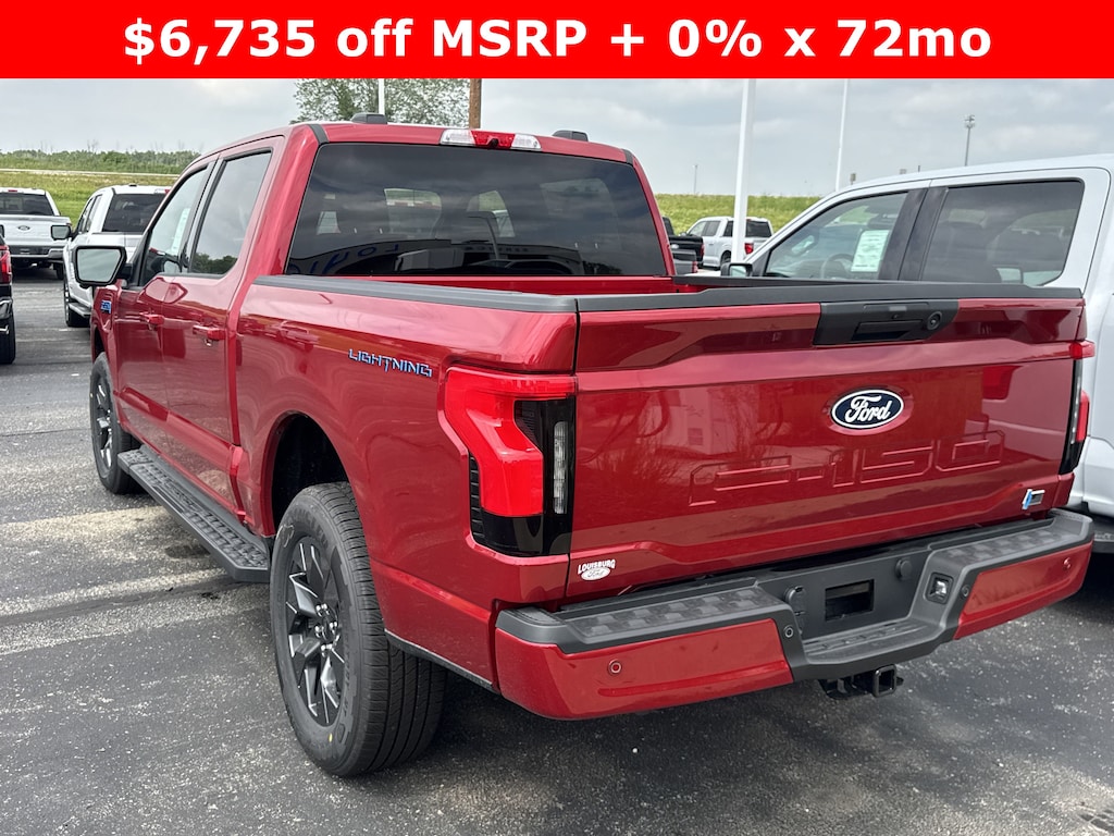 New 2025 Ford F-150 Lightning Flash Extended Range Battery 4x4 Truck