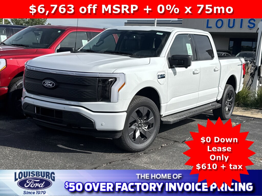New 2025 Ford F-150 Lightning Flash Extended Range Battery 4x4 Truck