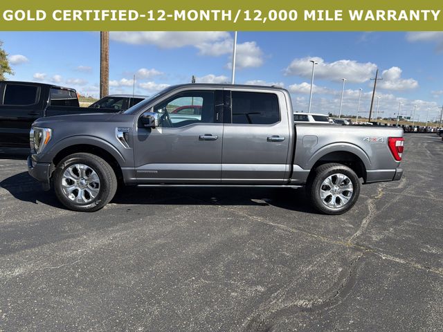 Certified 2022 Ford F-150 Platinum with VIN 1FTFW1EDXNFA13594 for sale in Kansas City