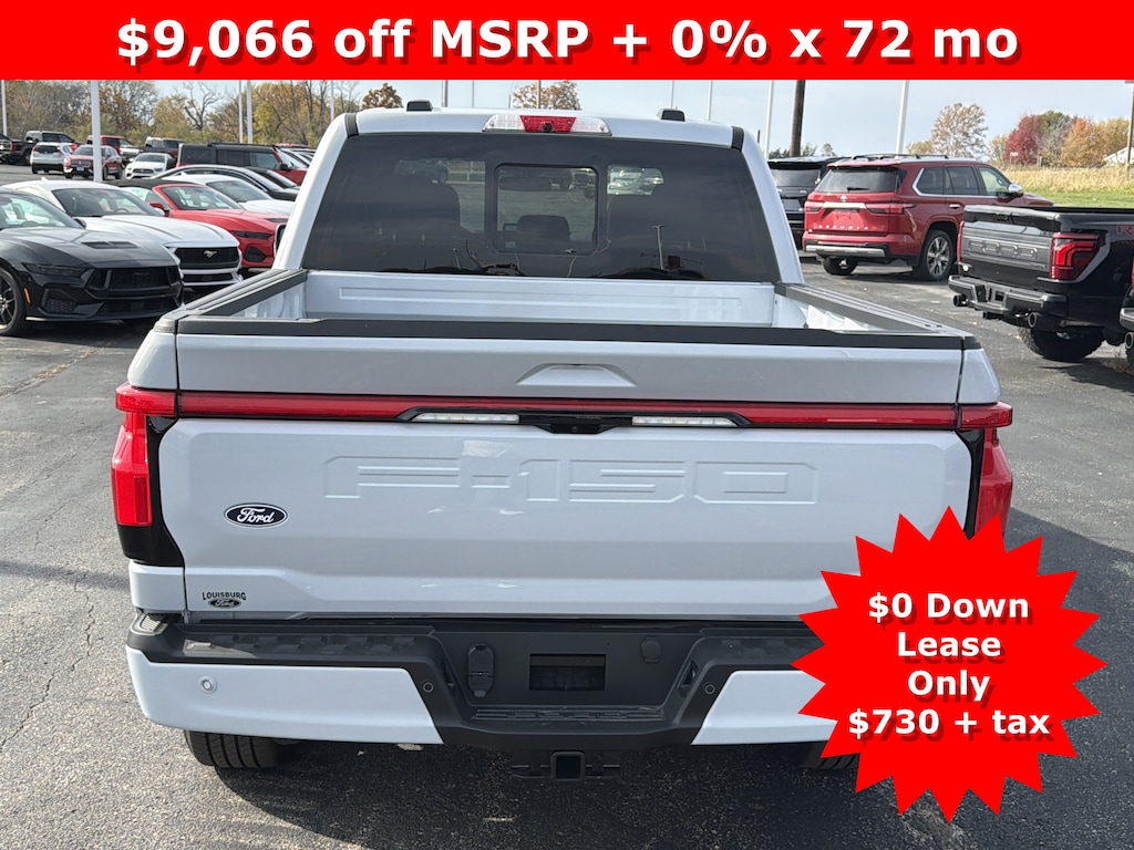 New 2025 Ford F-150 Lightning Lariat Extended Range Battery 4x4 Truck