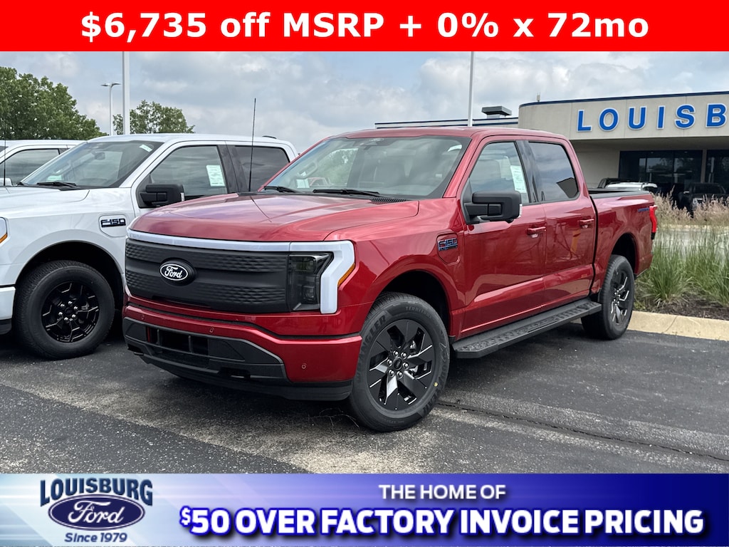 New 2025 Ford F-150 Lightning Flash Extended Range Battery 4x4 Truck