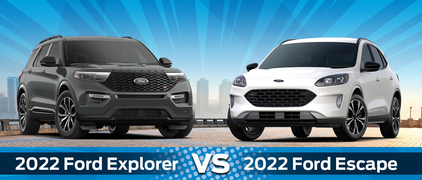 2022 Ford Explorer vs Escape