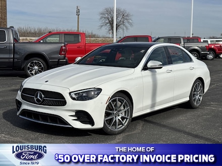 Featured used 2021 Mercedes-Benz E-Class E 450 4matic Sedan Sedan for Sale in Louisburg, KS