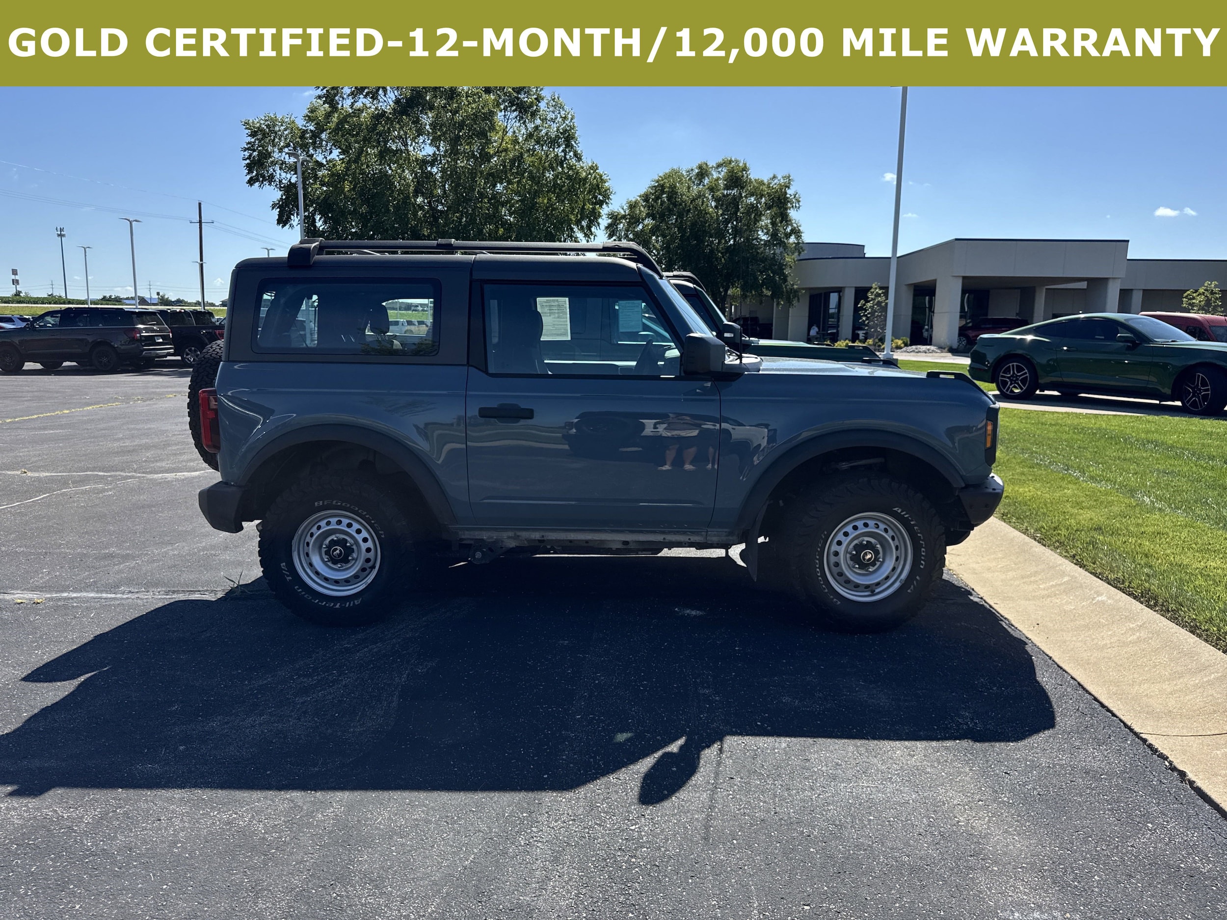 Certified 2023 Ford Bronco 2-Door Base with VIN 1FMDE5AH8PLB25997 for sale in Kansas City